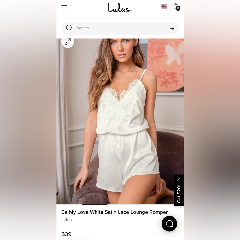 Lulus white lace romper